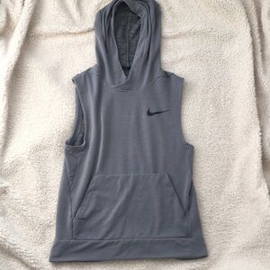 Nike dri fit sleeveless hoodie